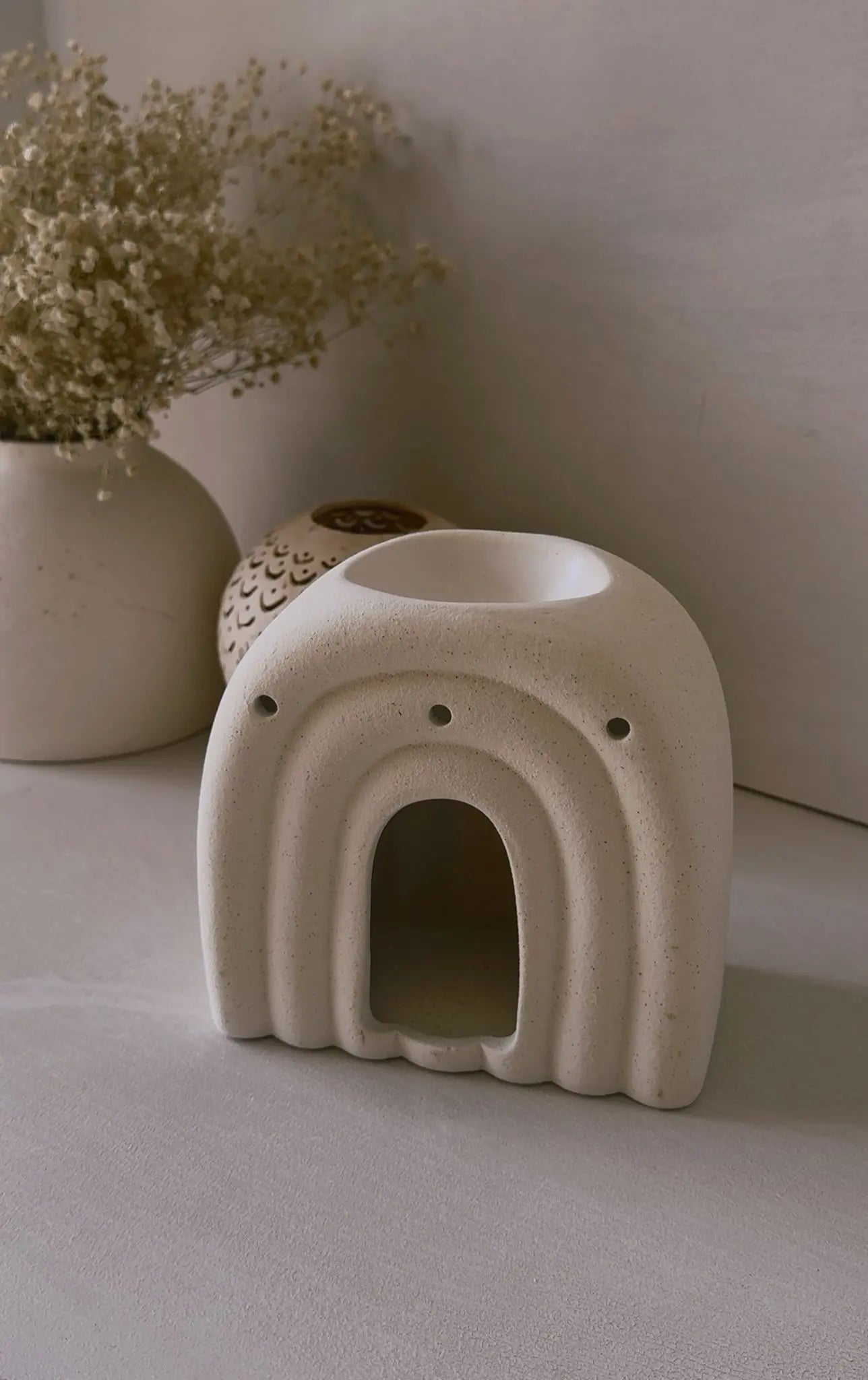 Quemador arcoíris artesanal para ceras aromáticas - Wax&Calm Studio