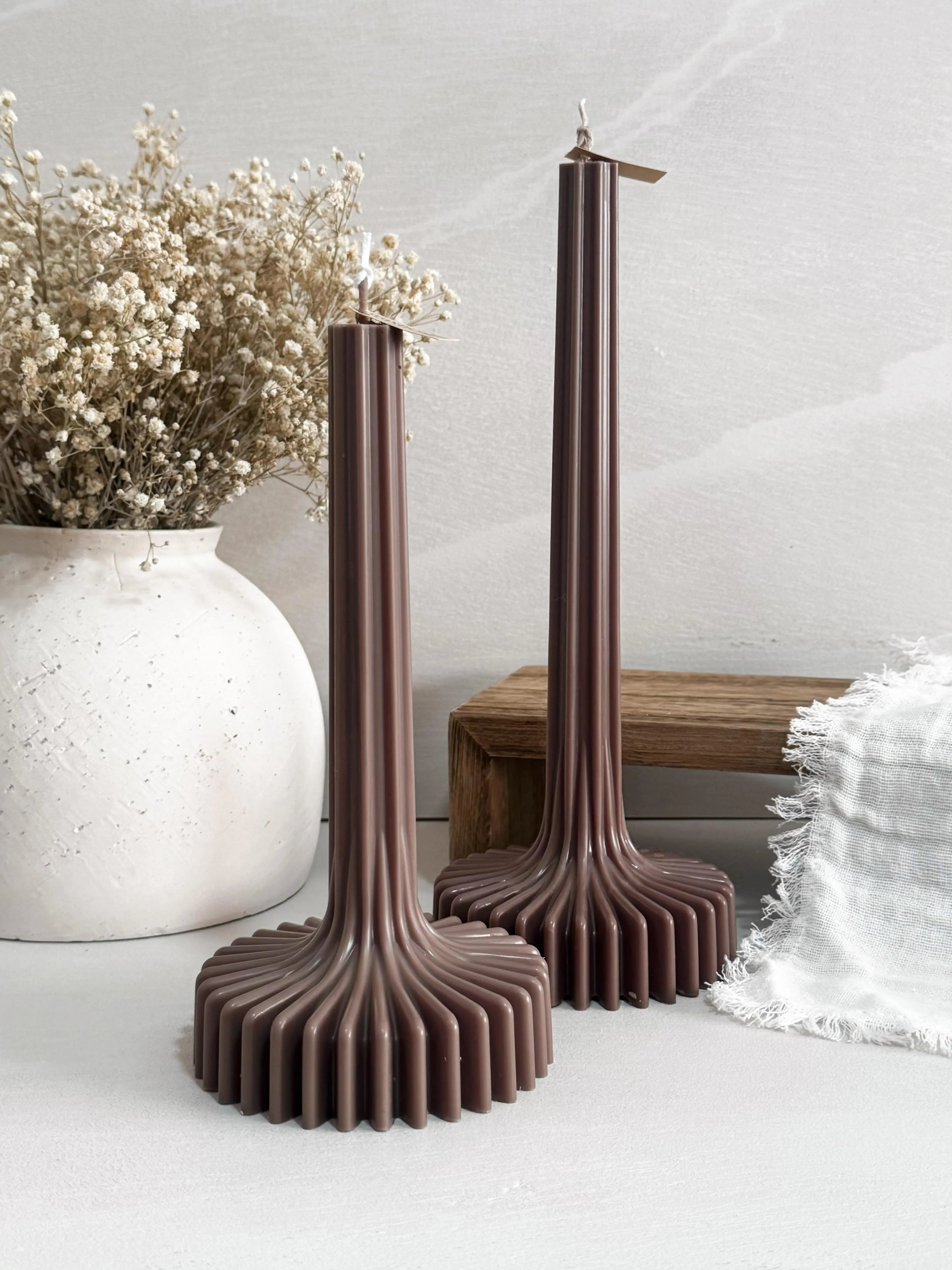 Pack Minos velas decorativas artesanales detalle acabado - Wax&Calm