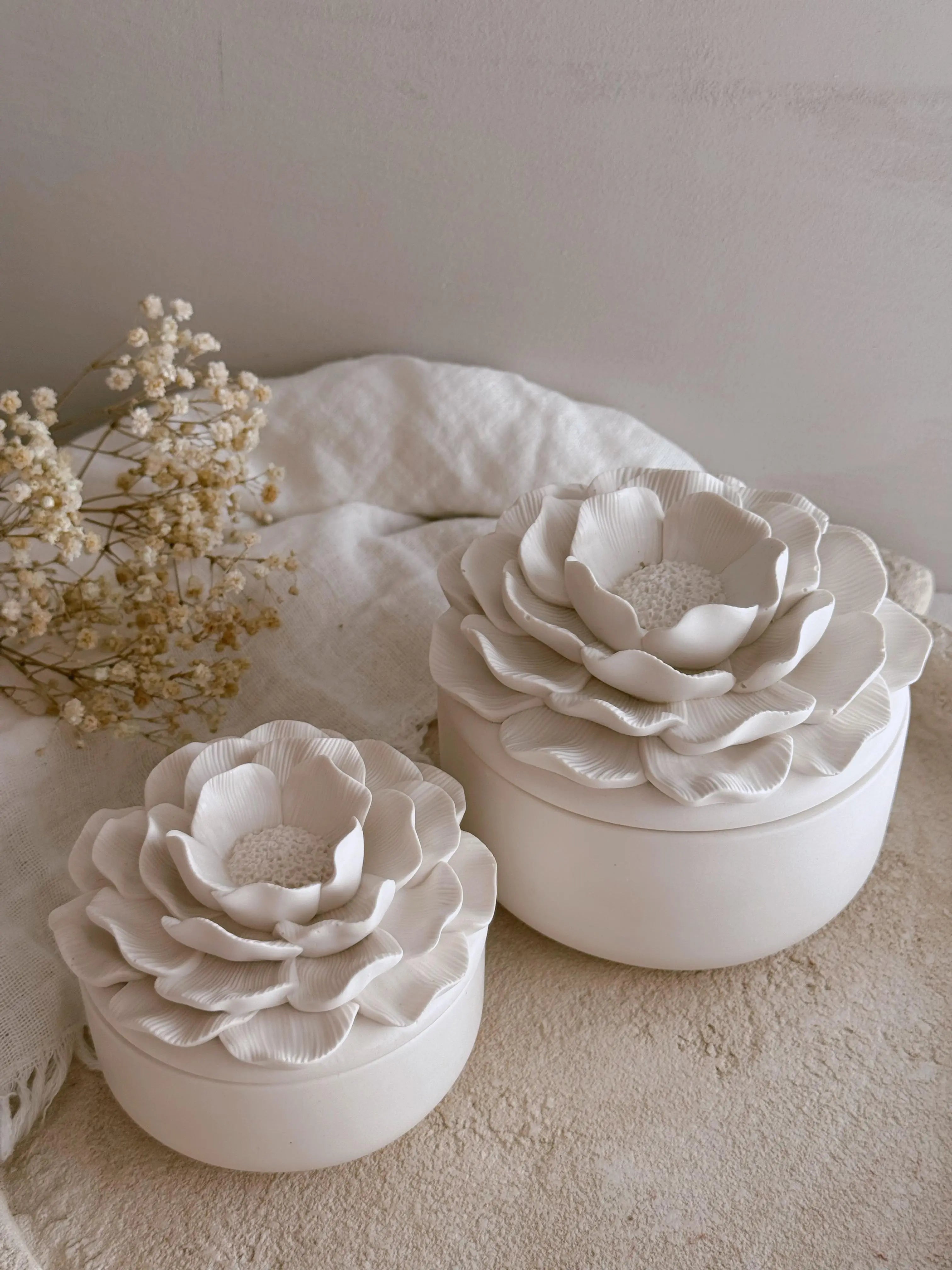 Velas aromáticas artesanales Joyero Alma - conjunto Wax&Calm Studio