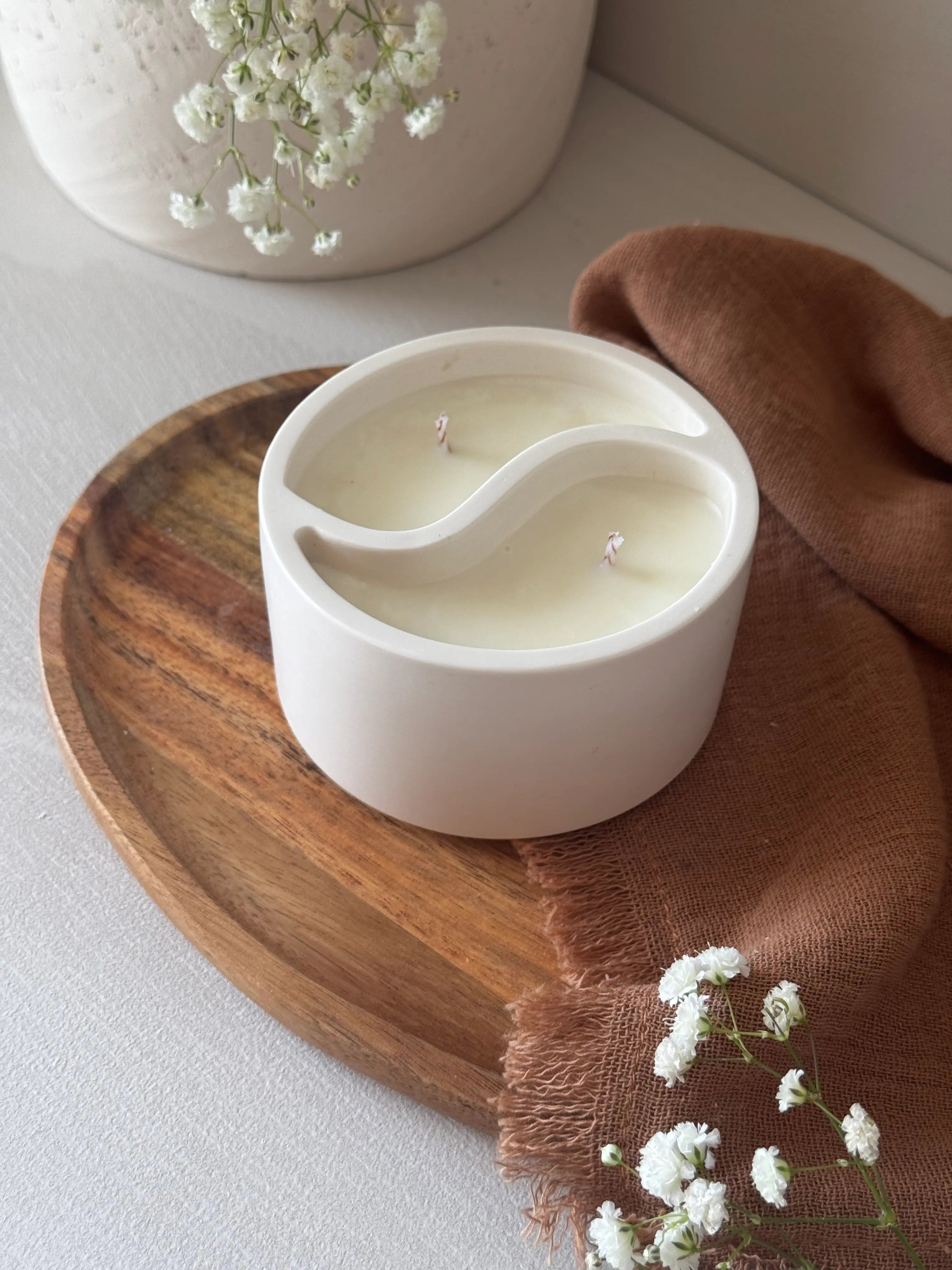 Vela aromática Yin&Yang lavanda artesanal cera de soja - Wax&Calm