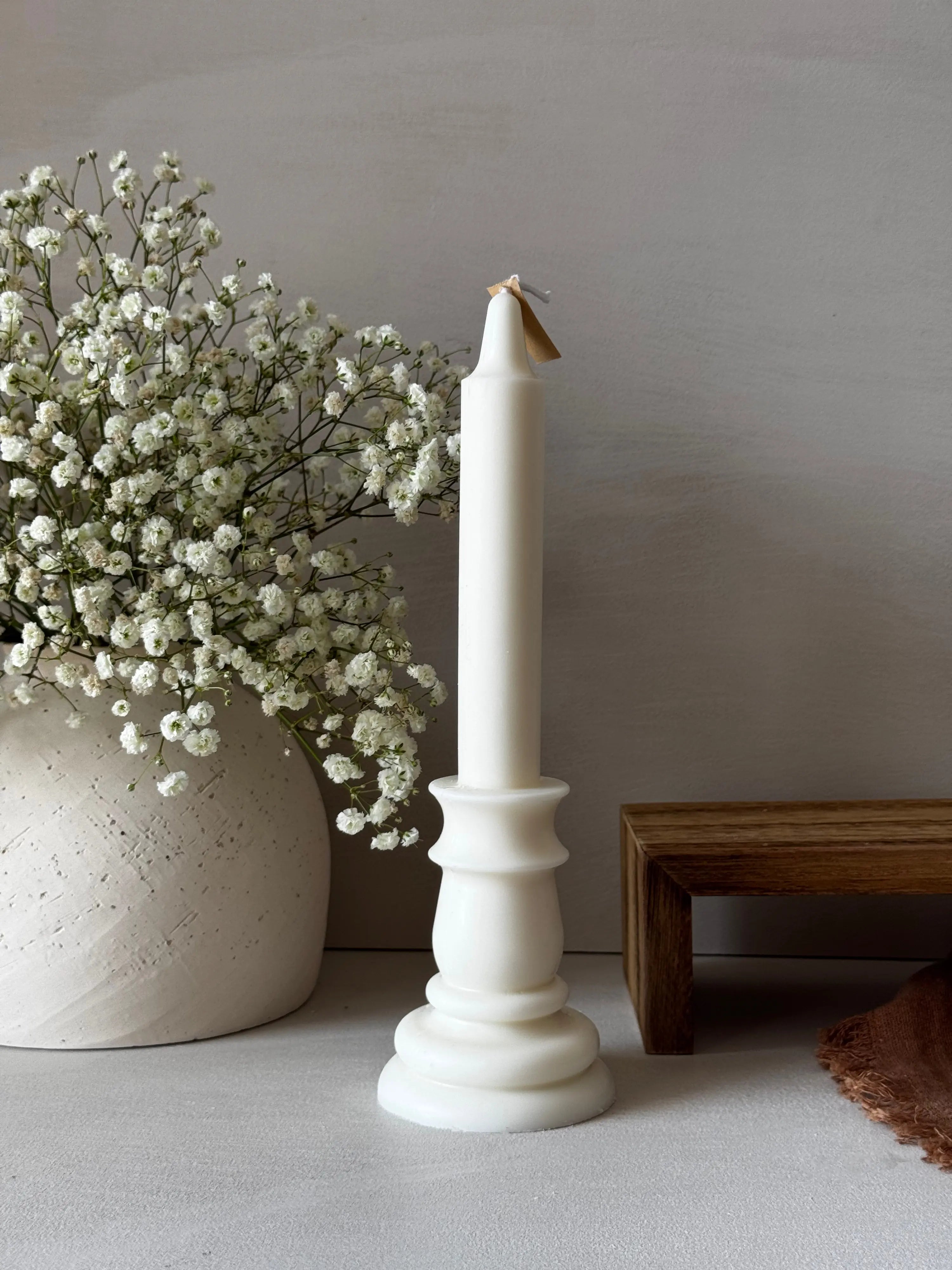 Vela decorativa Magnus artesanal cera de soja - Wax&Calm Studio