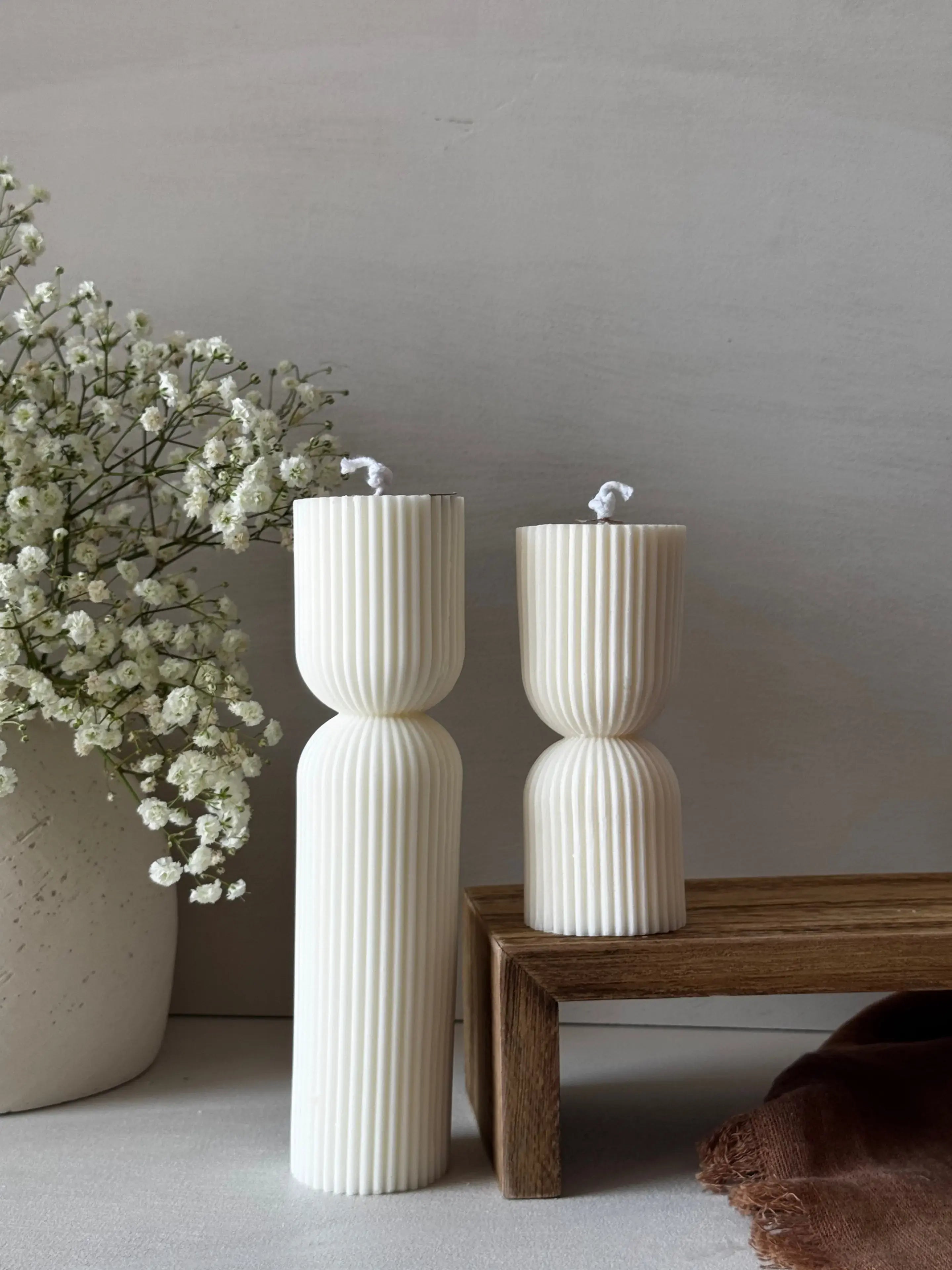 Pack Artemisa velas decorativas artesanales para ceremonias y bodas