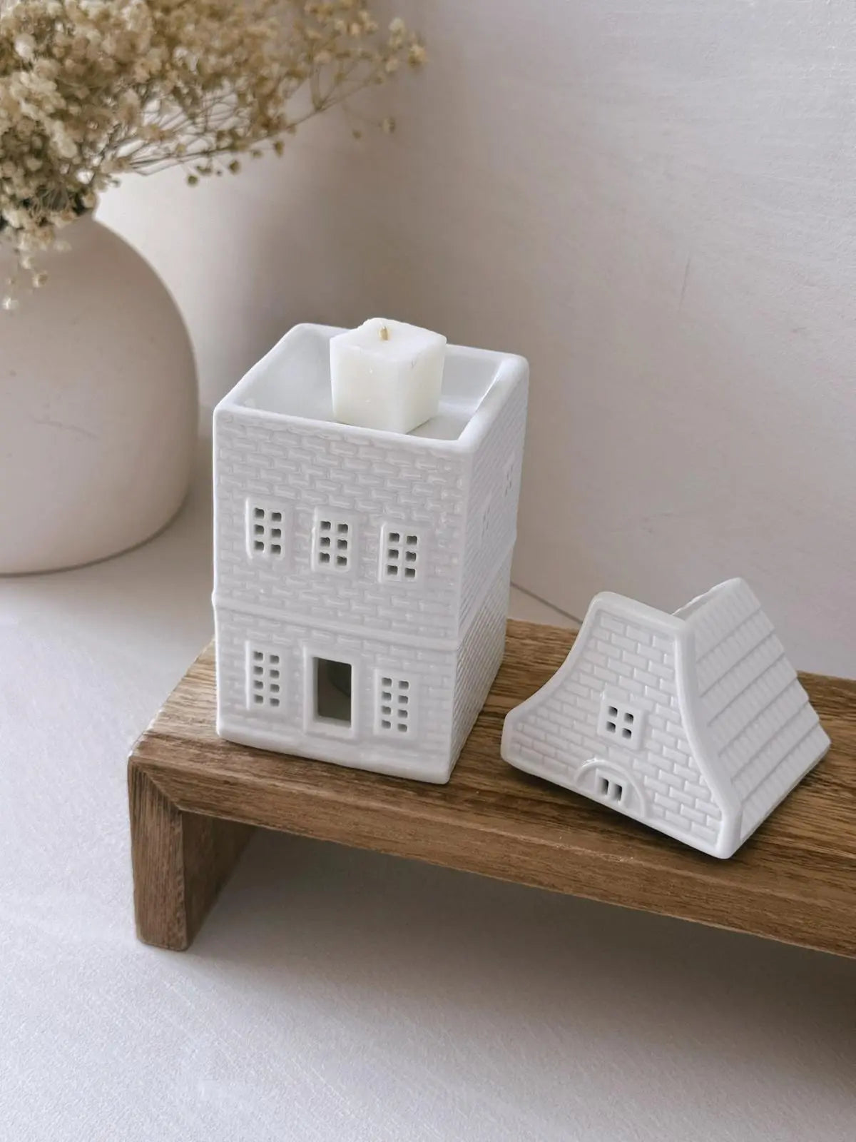 Quemador casa nórdica decorativo artesanal ceras aromáticas - Wax&Calm Studio