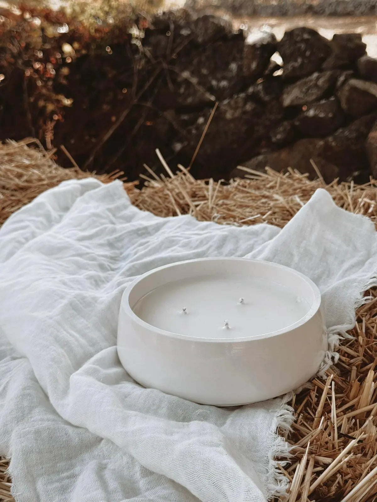 Vela Elixir orquídea negra resina artesanal - detalle acabado Wax&Calm