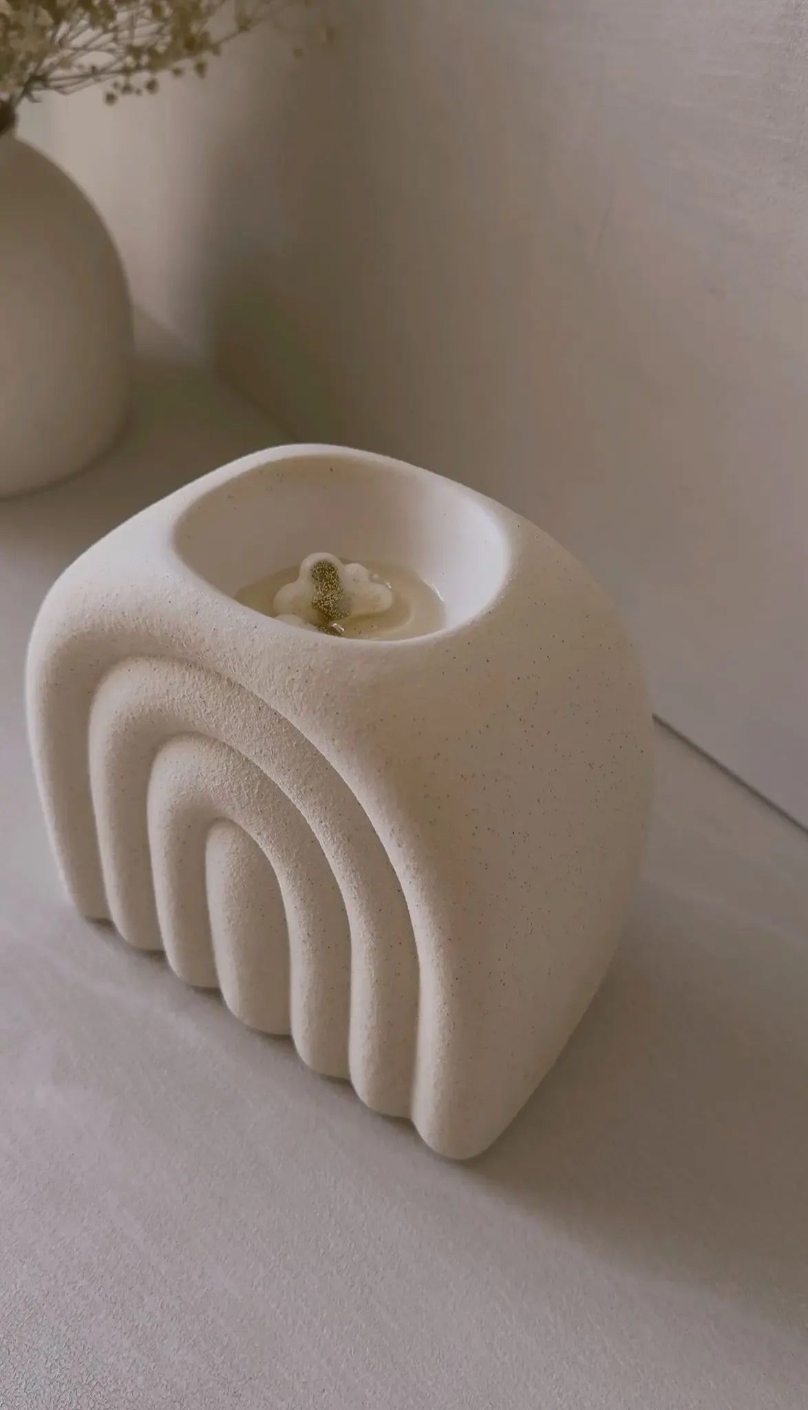 Quemador artesanal Arcoíris para wax melts cerámica - Wax&Calm