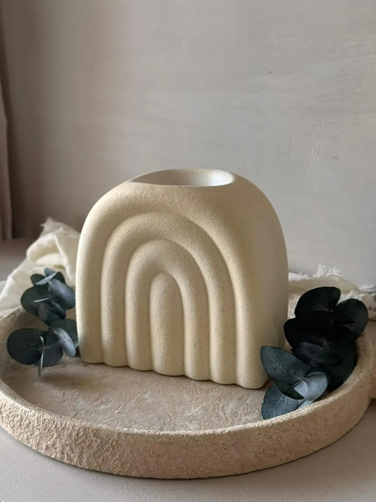 Quemador artesanal Arcoíris para wax melts cerámica - Wax&Calm