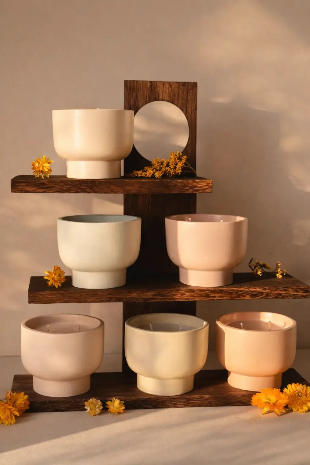 Velas naturales artesanales Basic Nº6 Sándalo – cera de soja 100% vegetal Wax&Calm