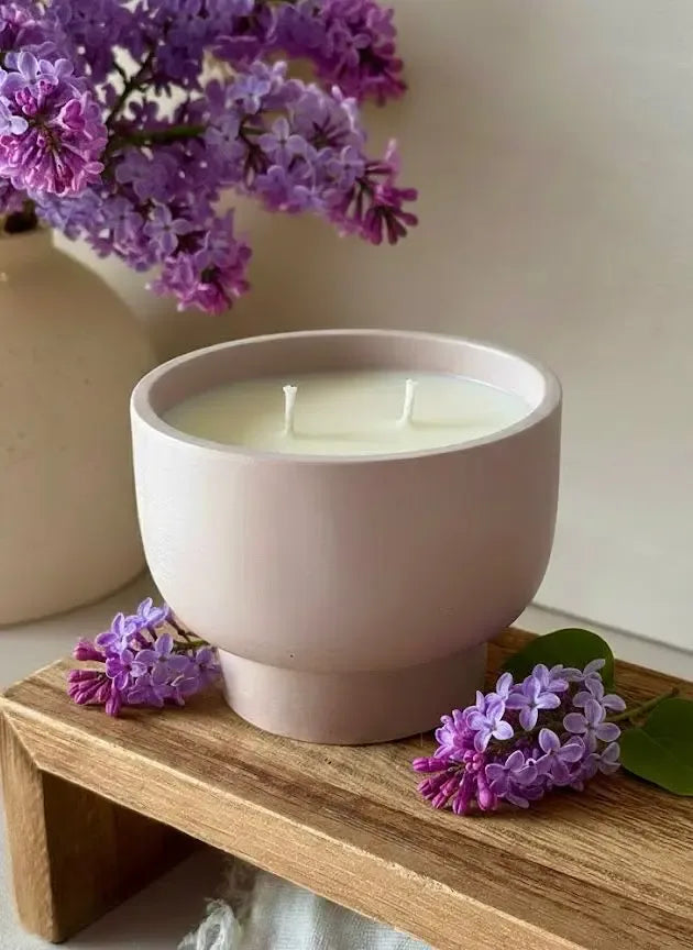 Vela aromática artesanal Basic Nº3 Espino Blanco cera de soja 100% natural - Wax&Calm