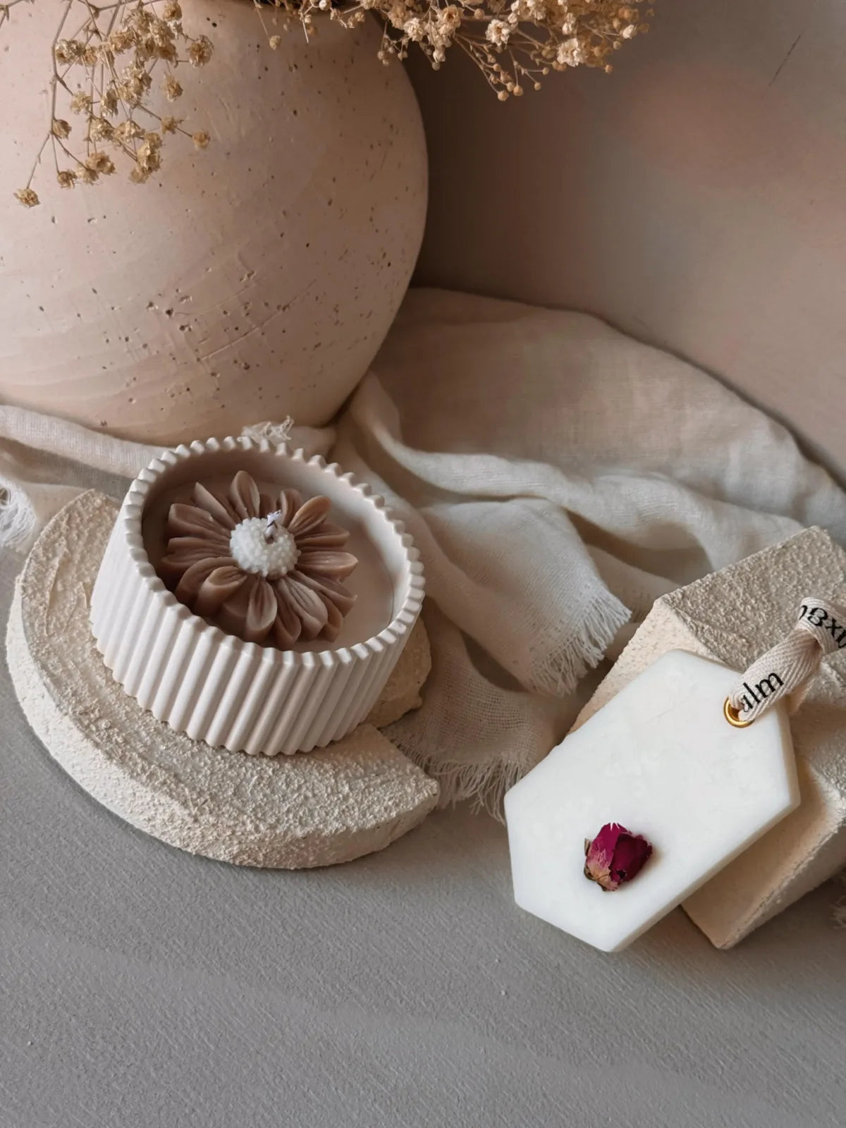 Pack velas para regalar Grosella Floral – velas aromáticas artesanales cera de soja Wax&Calm
