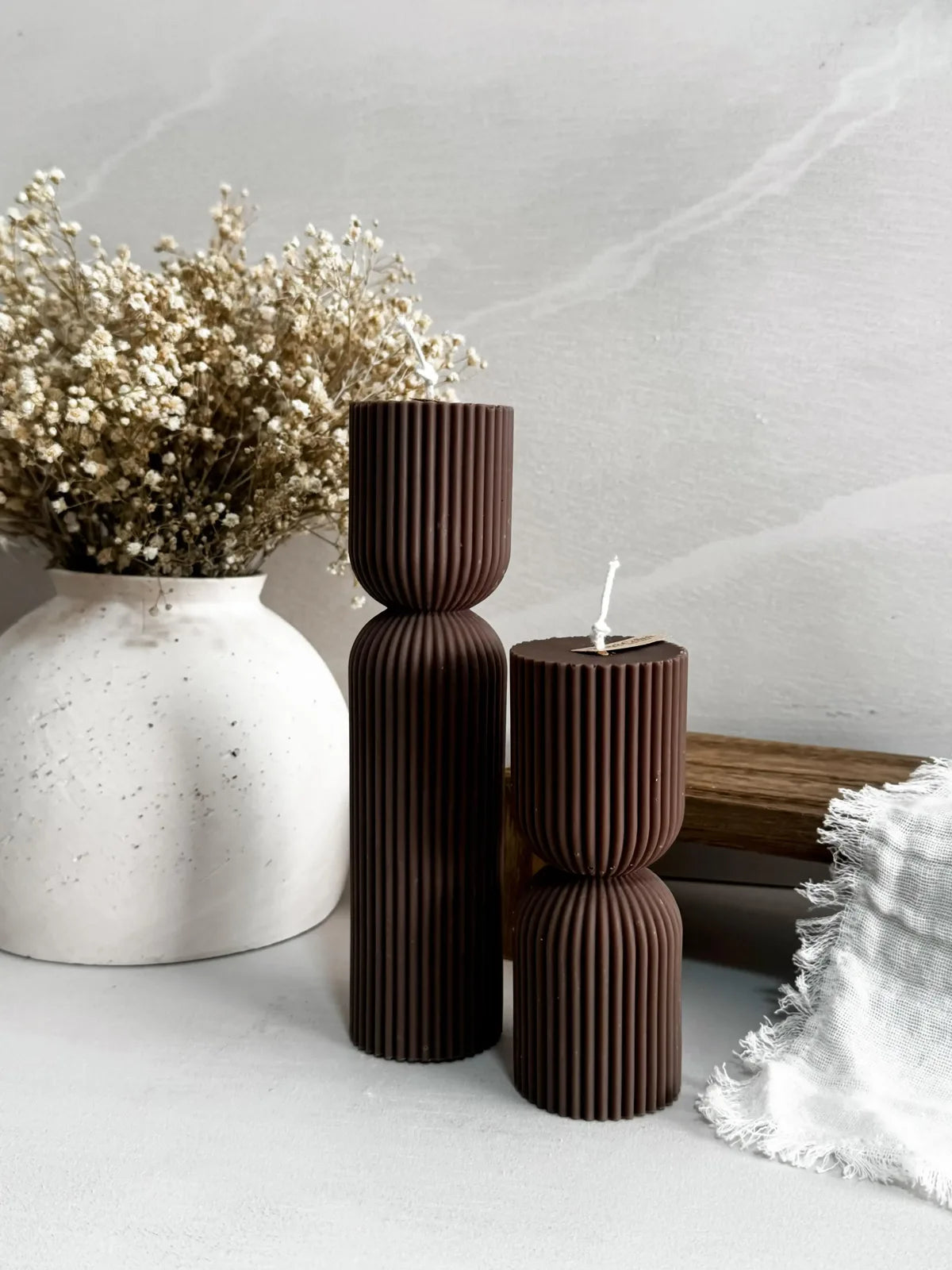 Pack velas artesanales Artemisa cera natural - Wax&Calm