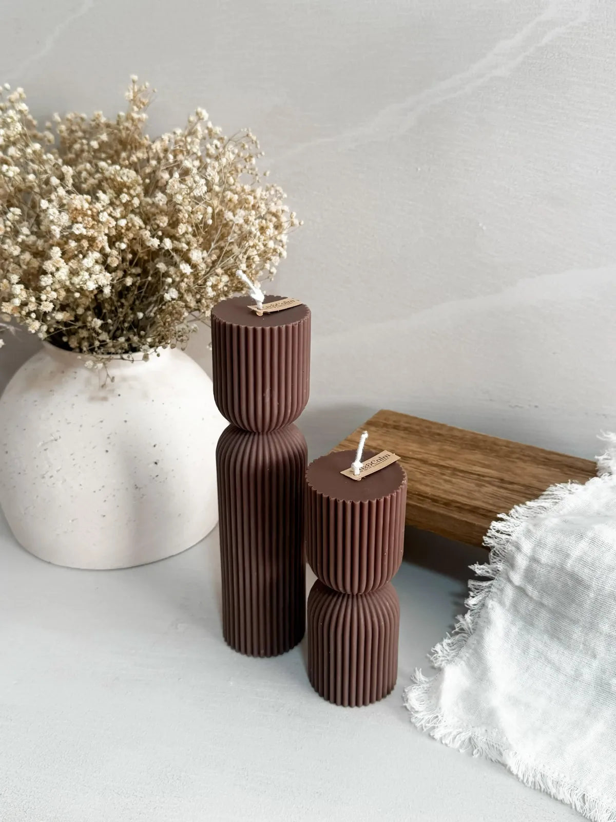 Pack velas originales Artemisa – velas decorativas artesanales cera de soja Wax&Calm