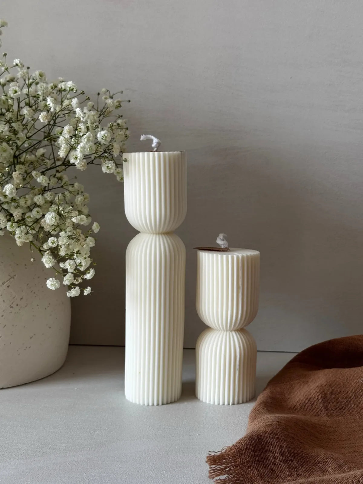 Pack velas artesanales Artemisa cera natural - Wax&Calm