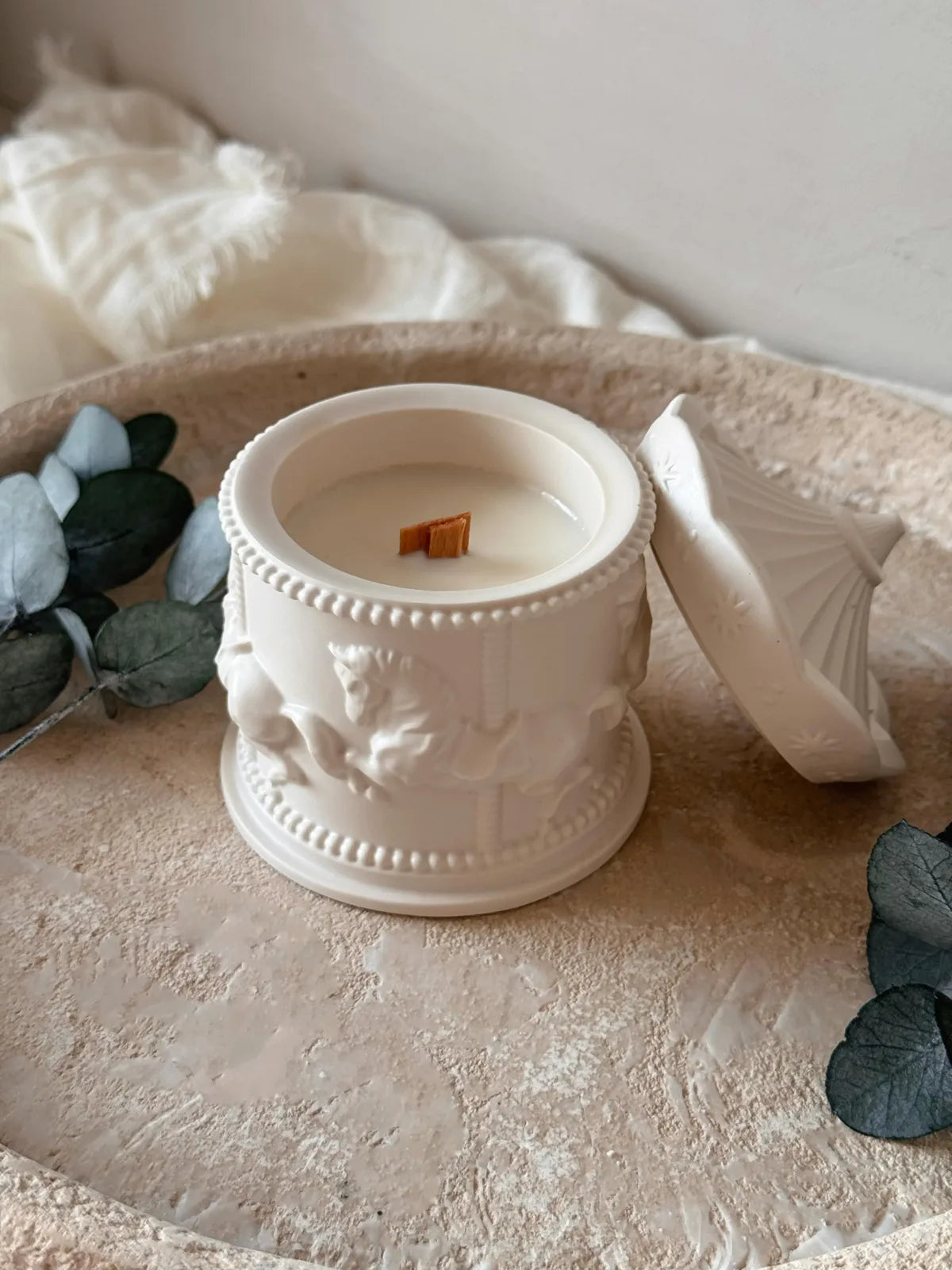 Velas para regalar Joyero Thais Vainilla – vela aromática artesanal cera de soja Wax&Calm