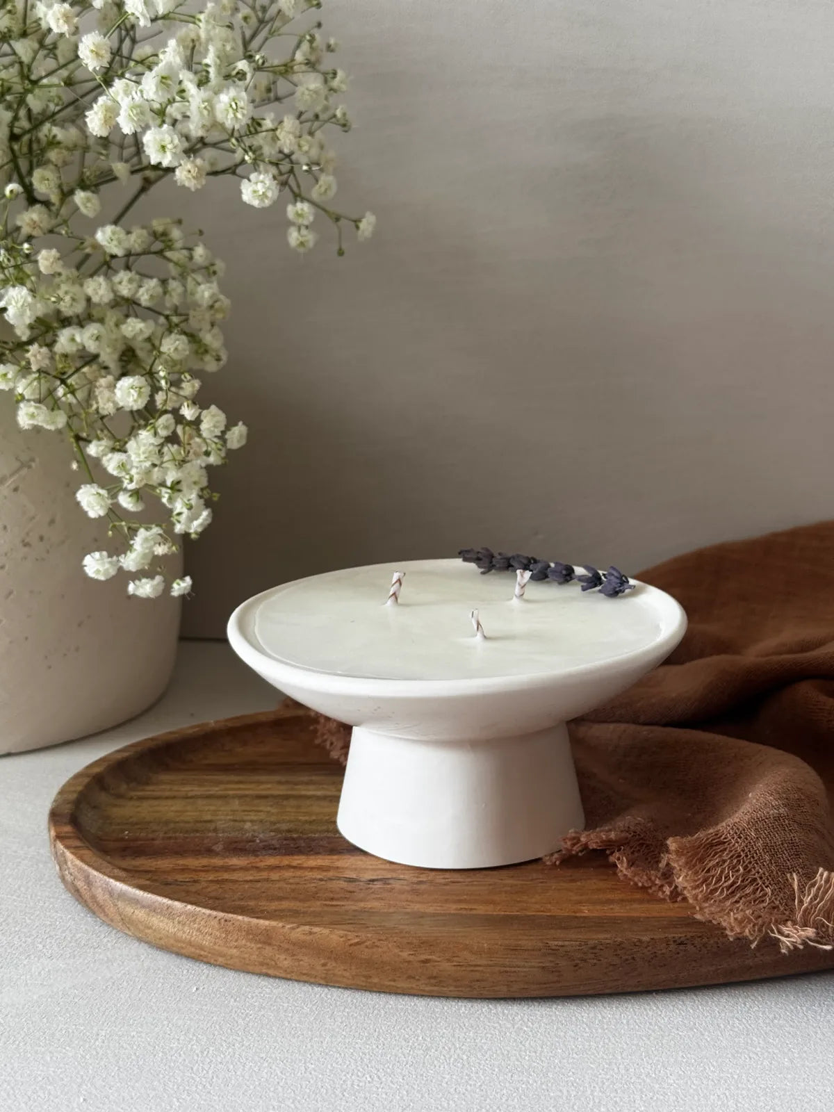 Vela aromática artesanal Oasis Lavanda cera de soja 100% natural - Wax&Calm