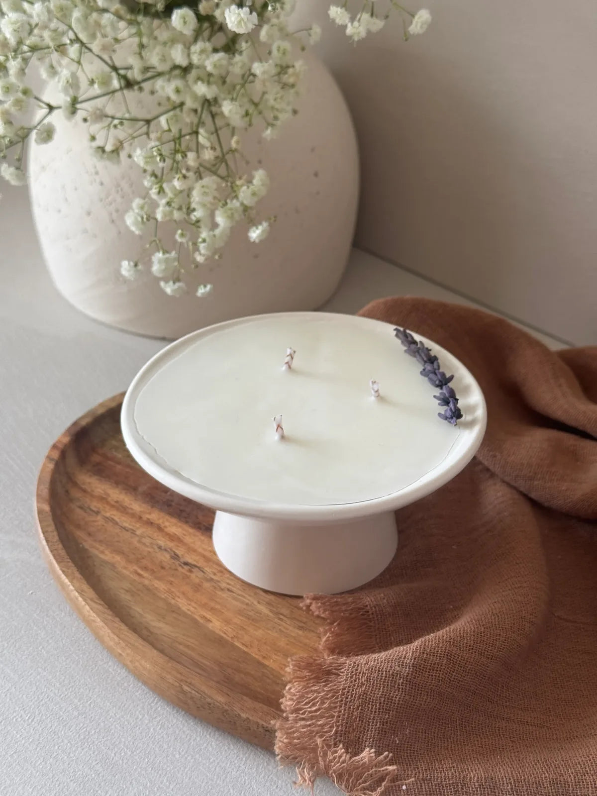 Vela aromática artesanal Oasis Lavanda cera de soja 100% natural - Wax&Calm