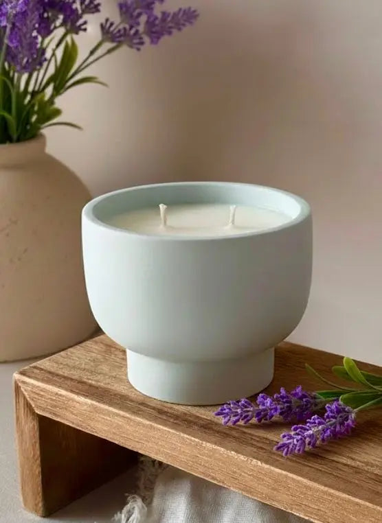 Vela aromática Basic Nº2 lavanda cera de soja artesanal - Wax&Calm