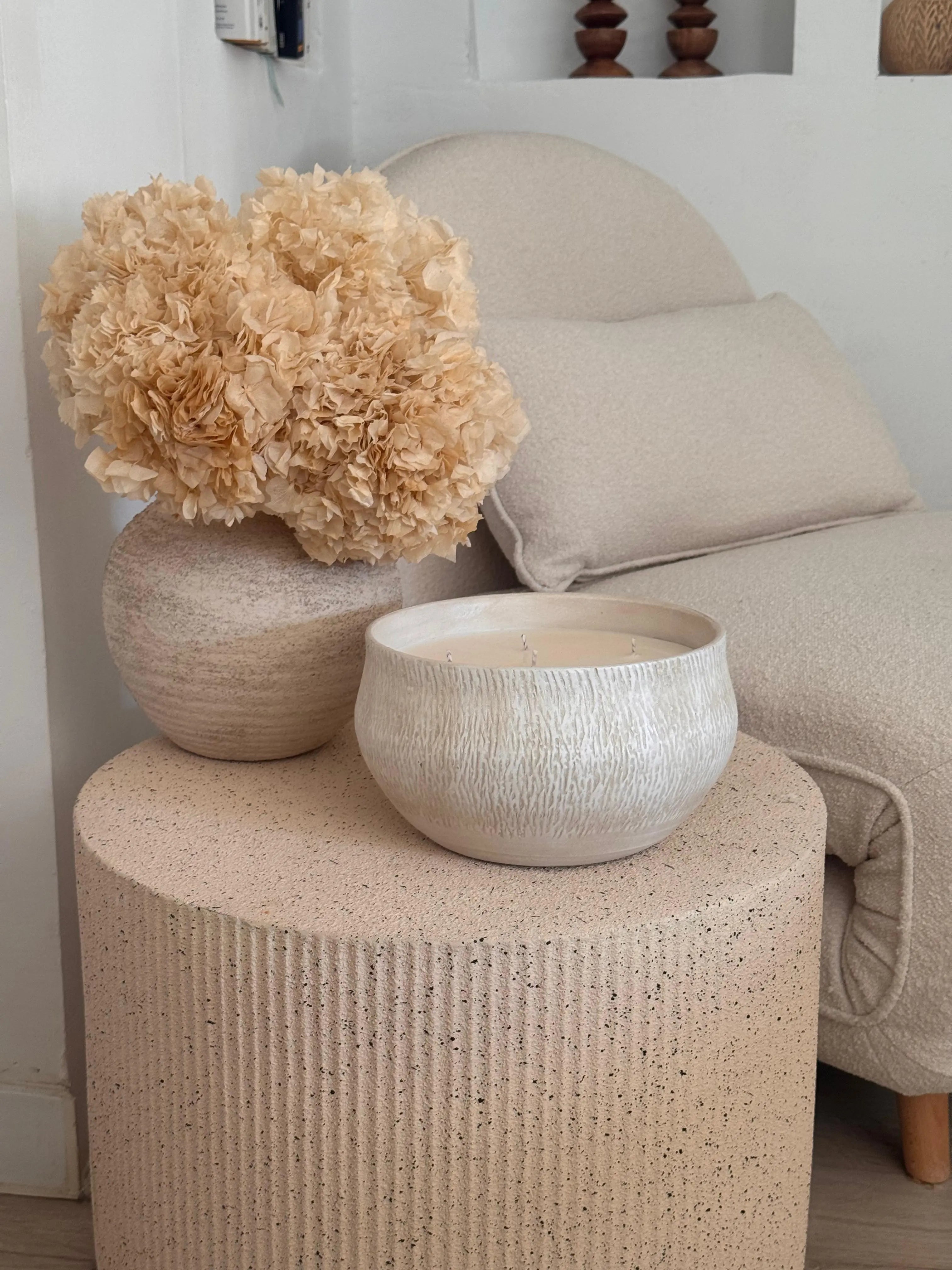 Colección Signature Flora vela artesanal premium cera vegetal - Wax&Calm Studio