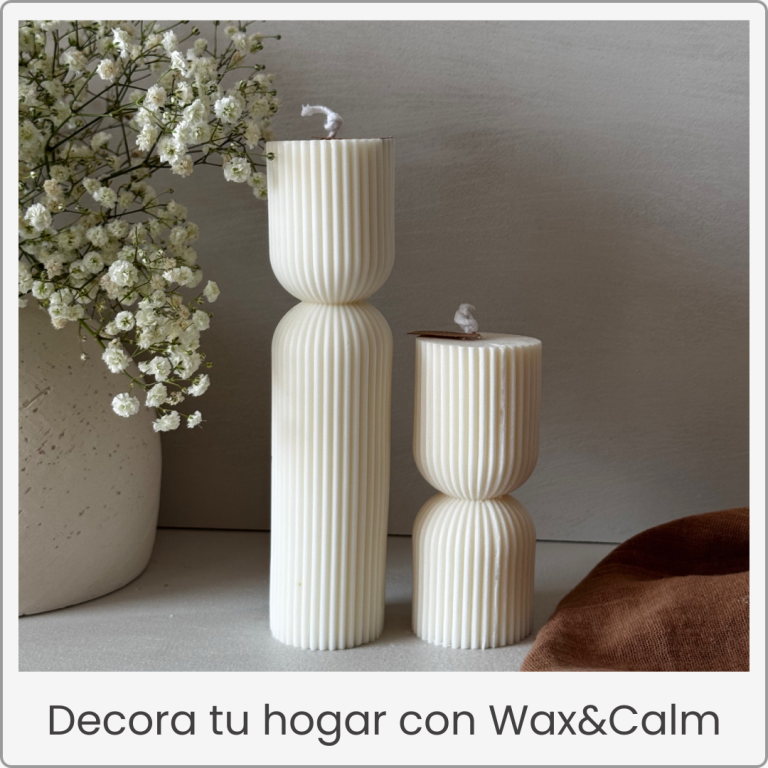 Velas artesanales de soja